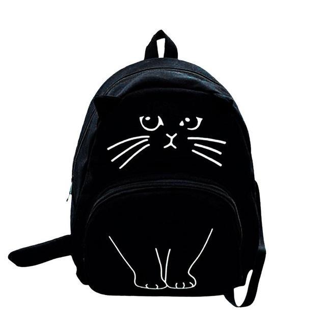 Black Kitty Cat Backpack