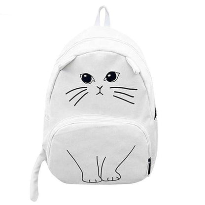 White Cat Backpack