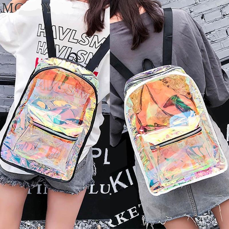 Transparent PVC Holographic Backpack 
