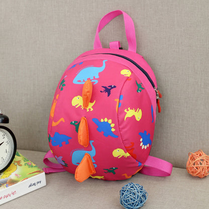 Pink Anti-Lost Dinosaur Backpack