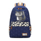 Neko Atsume Anime Cat Backpack w/ Flowers (17&quot;) Style 3 / Navy