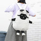 White Canvas Sheep Backpack