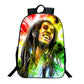Bob Marley Reggae Print Backpack (16&quot;) Style 6 / Nylon