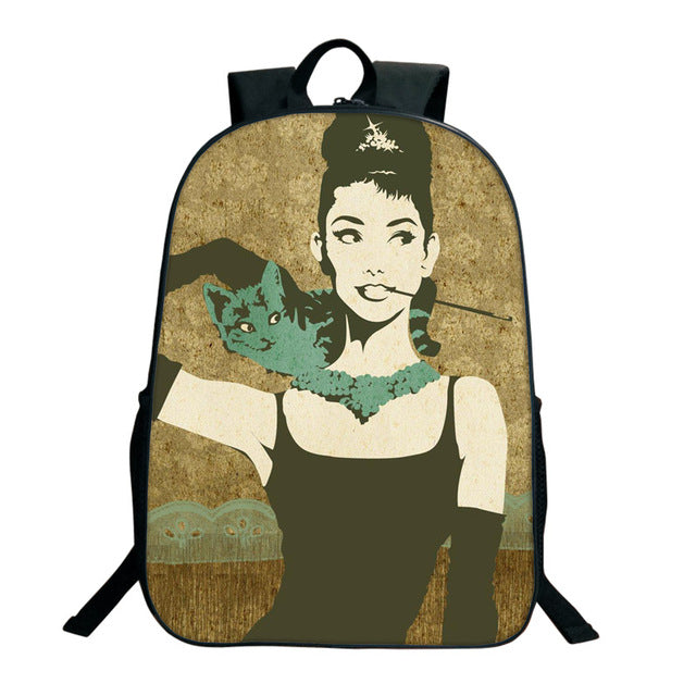 Audrey Hepburn Backpack Style 6