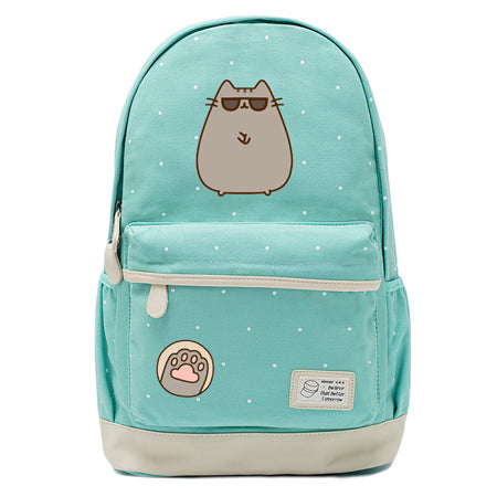 Teal Pusheen Cat Backpack Style 4
