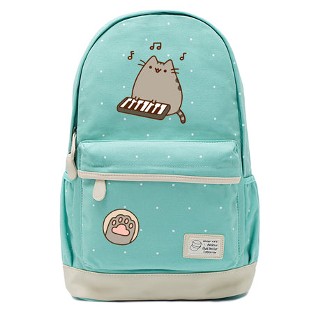 Teal Pusheen Cat School Bag Style 5
