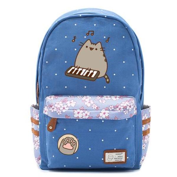 Blue Pusheen Cat Backpack Style 5