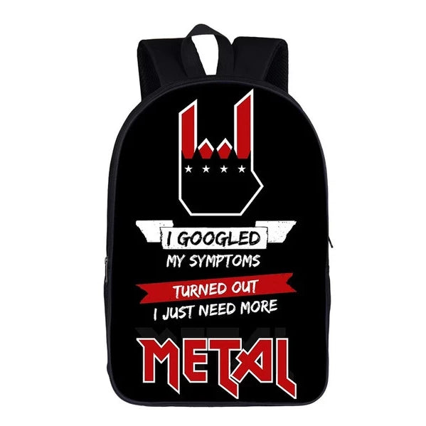 Funny Heavy Metal Music Backpack 16heavymetal09