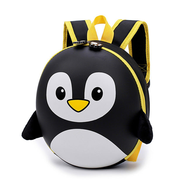 Black Kids Penguin Backpack