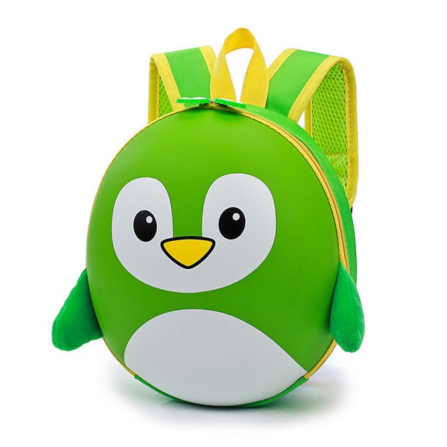 Green Kids Penguin Backpack