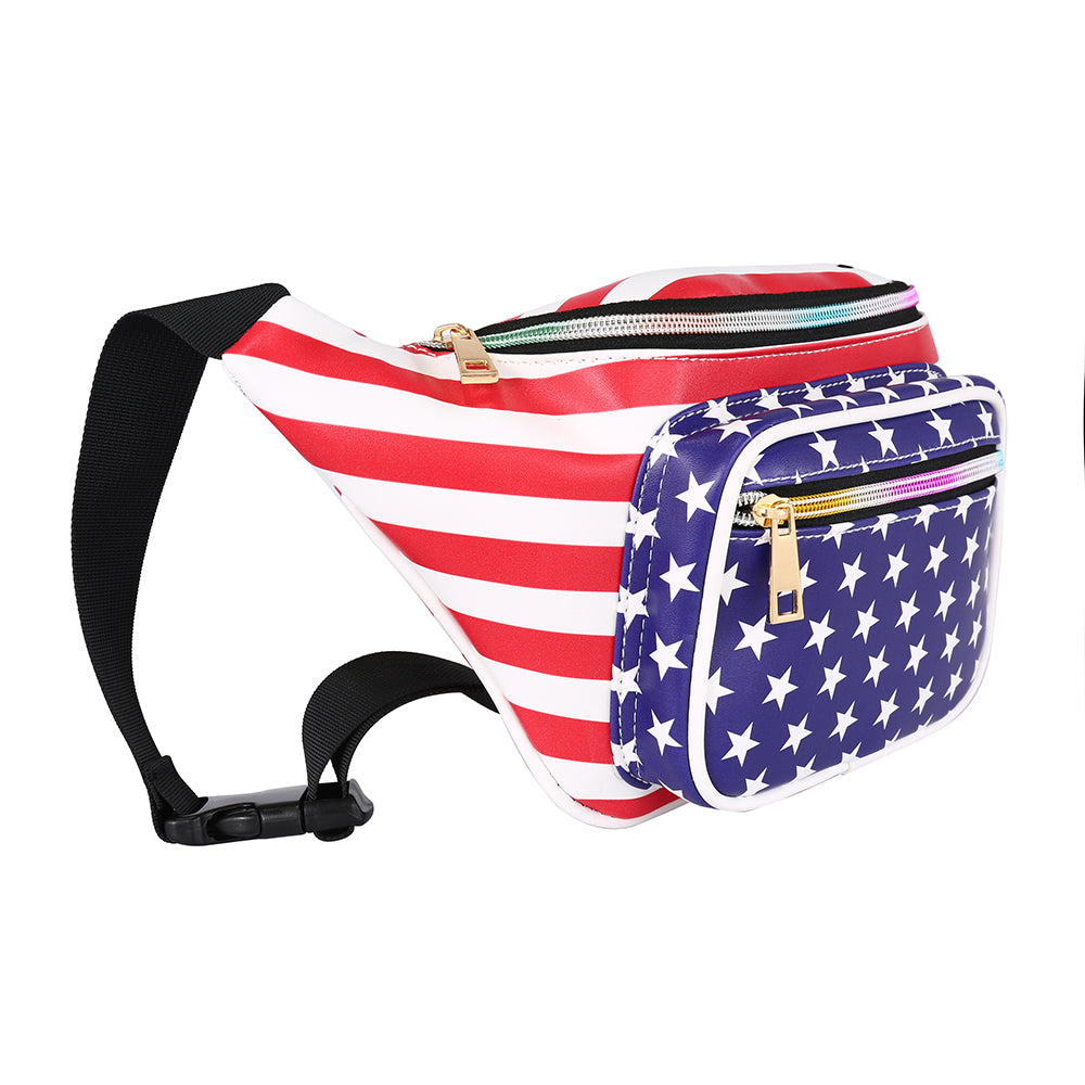 USA Flag Waist Bag Side
