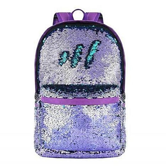Multi-Color 2-Way Reversible Sequin Backpack Purple