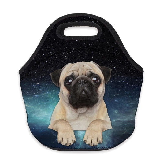 Pug Insulated Neoprene Dog Lunch Bag