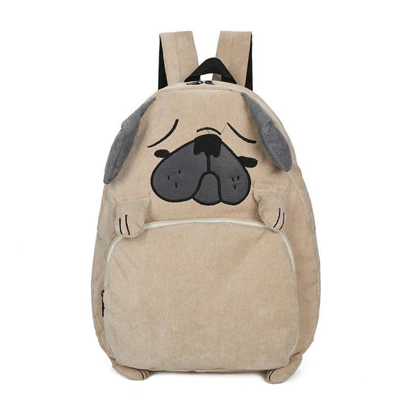 Kids Corduroy Puppy Dog Backpack