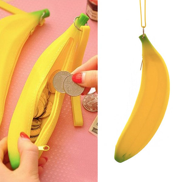 Silicone Banana Pencil Case / Coin Purse
