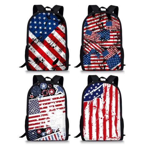 Artistic USA Flag Print Backpack (17&quot;) 