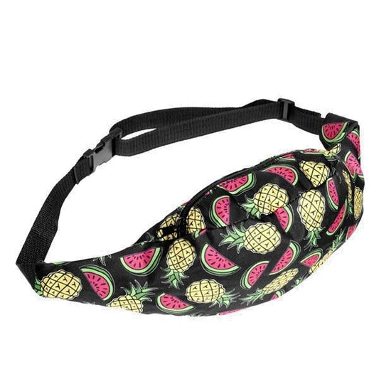 Watermelon / Pineapple Print Fanny Pack Waist Bag