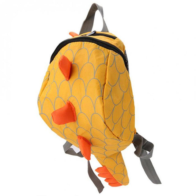Yellow Kids Dinosaur Backpack